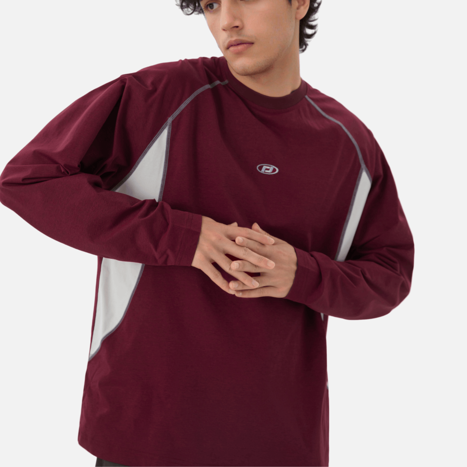 Colorblock Patchwork Long Sleeve T-Shirt