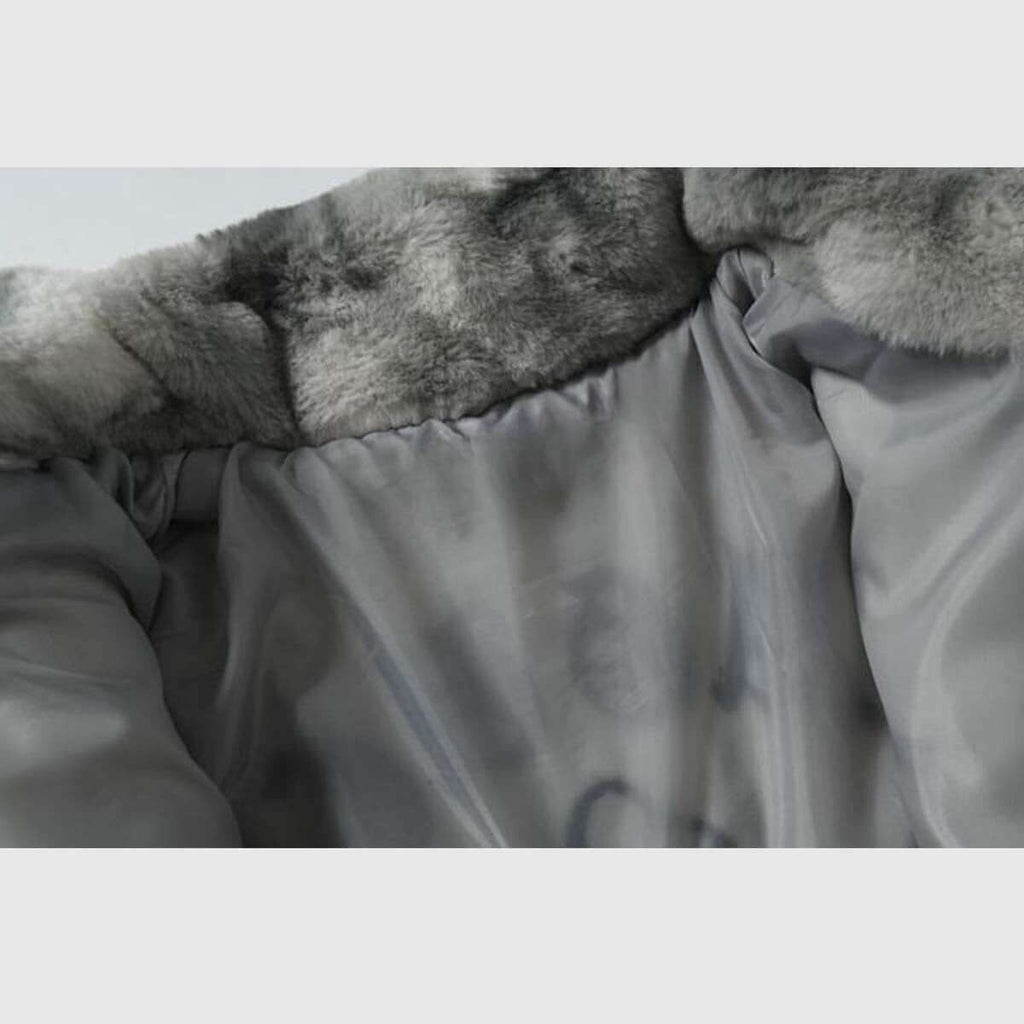 Fuzzy Tie-Dye Sherpa Padded Jacket