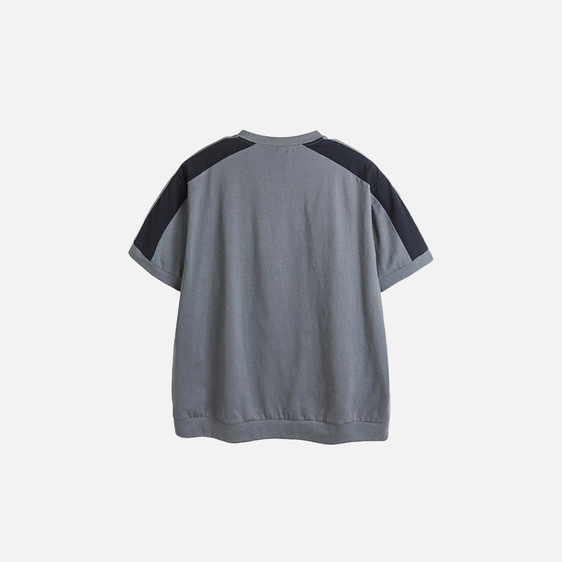 Color Block Sports T-shirt