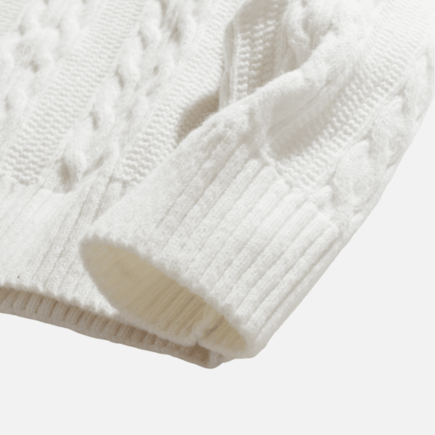 Cable Knit Crewneck Sweater