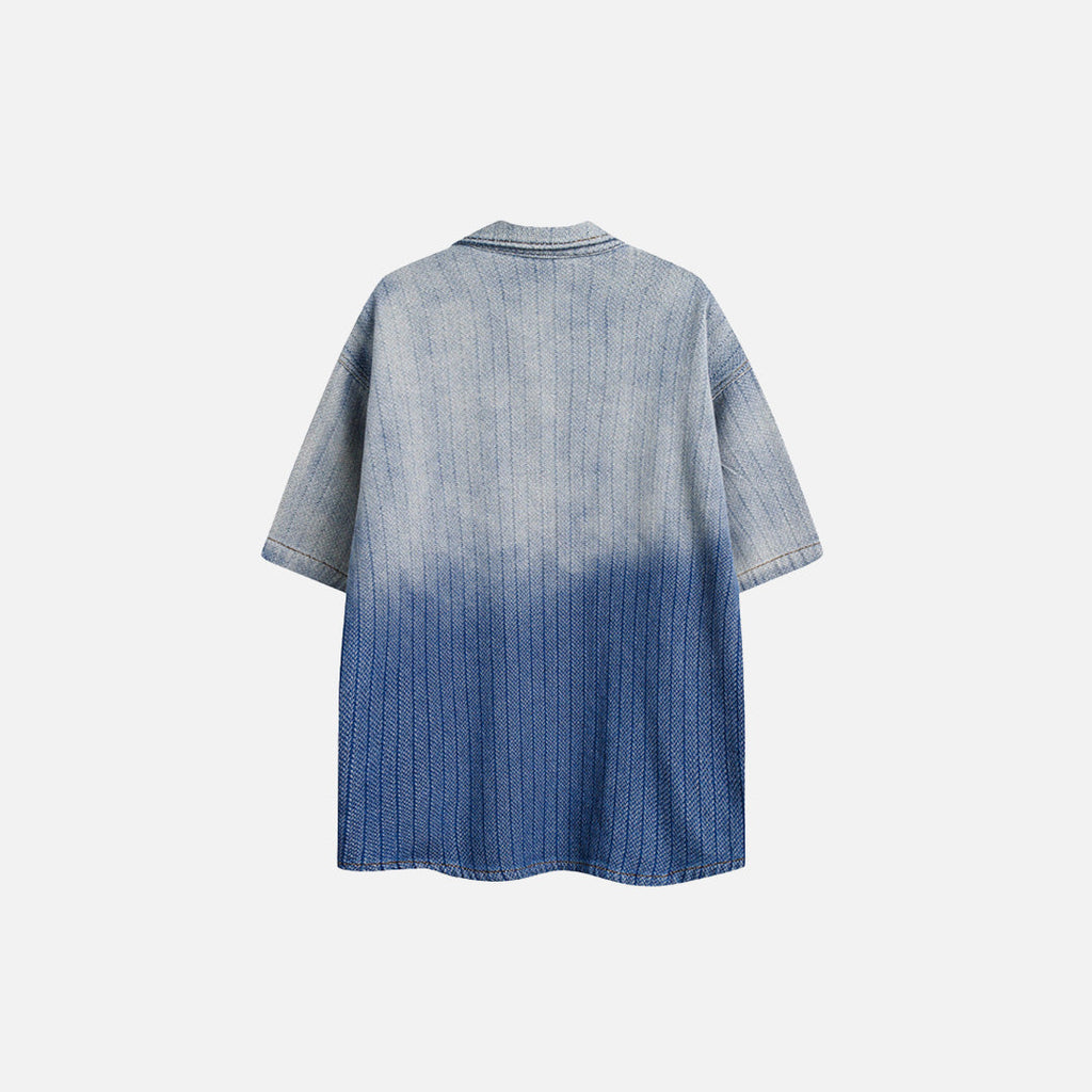 High Street Gradient Denim Shirt