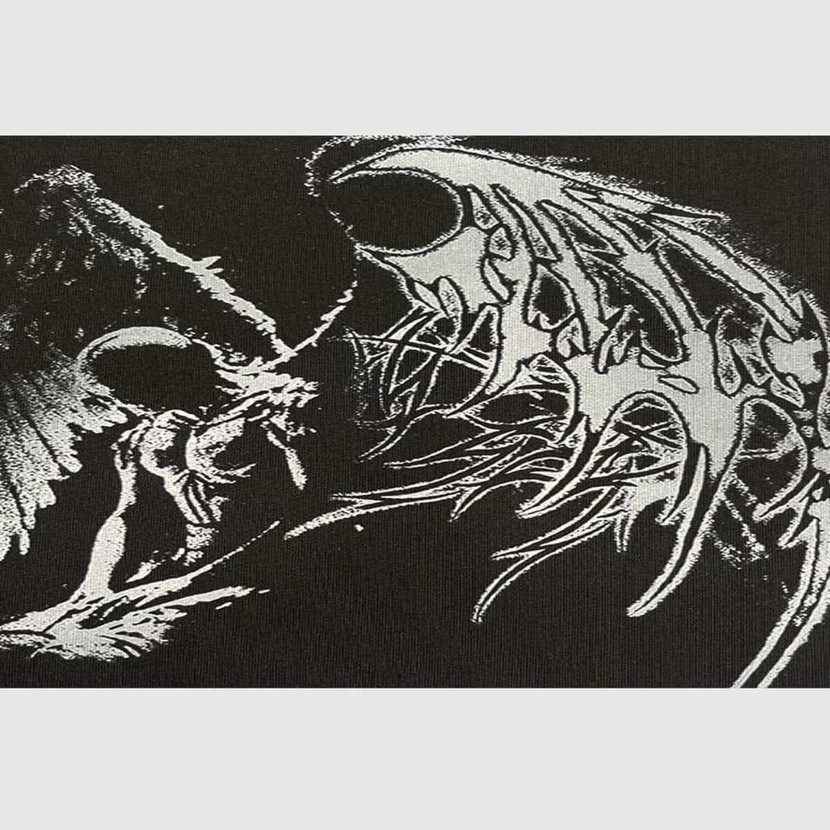 Angel and Thorn Graphic Cotton Sweatshirt