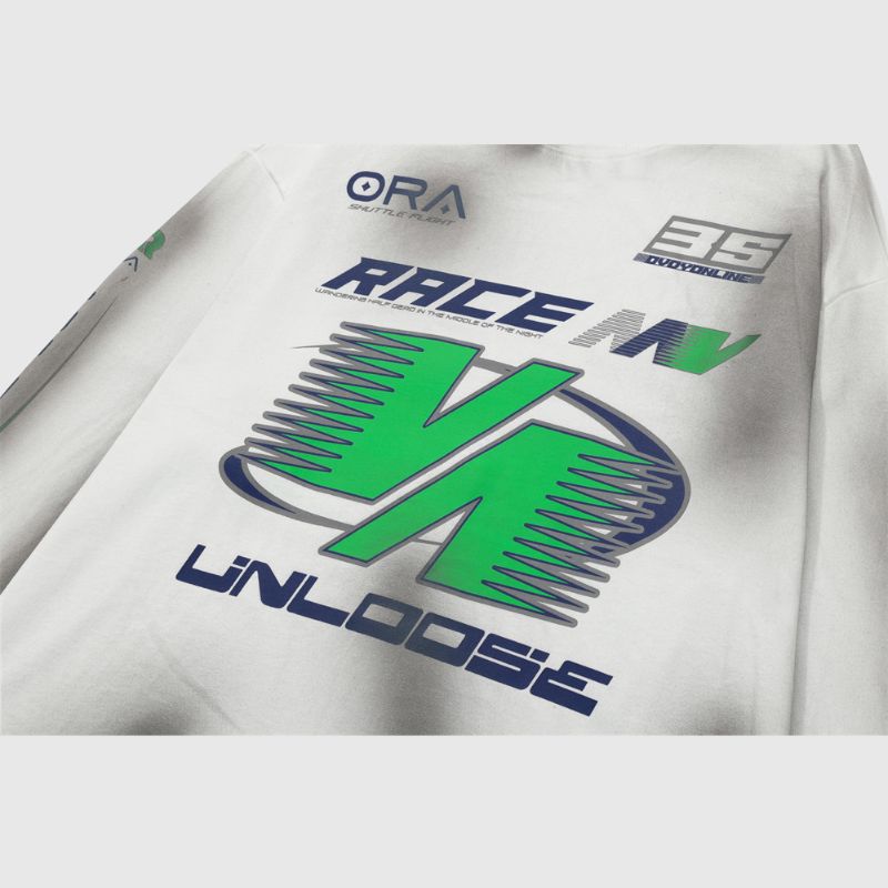 Inkjet-Printed Racing Style Tee