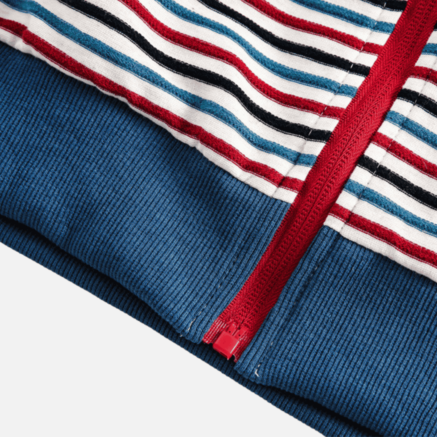 Colorblock Stripe Stand Collar Jacket