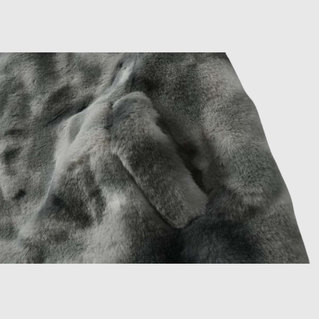 Fuzzy Tie-Dye Sherpa Padded Jacket