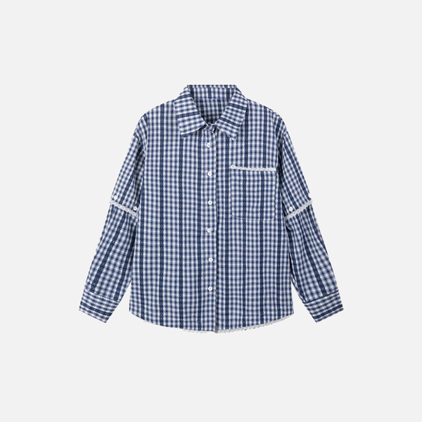 Chic Stylish Plaid Long Sleeve Shirt