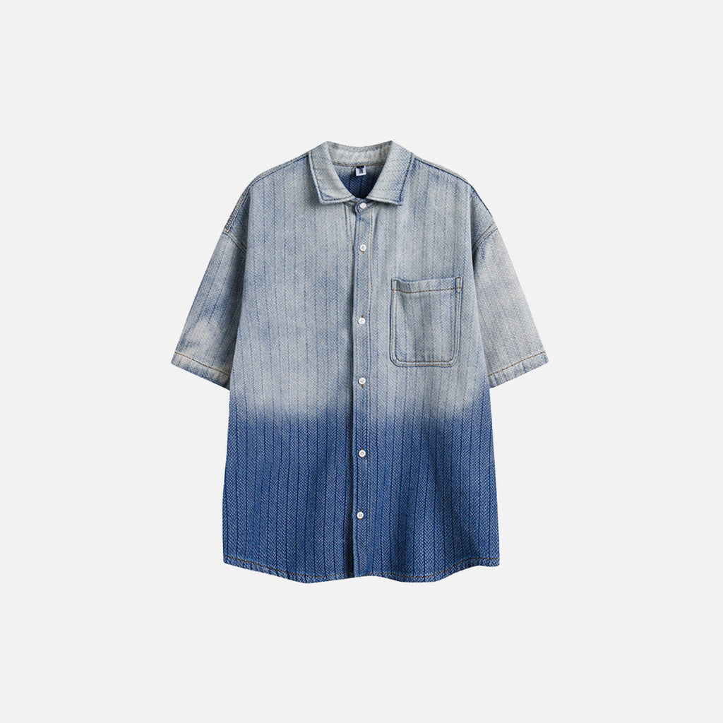 High Street Gradient Denim Shirt