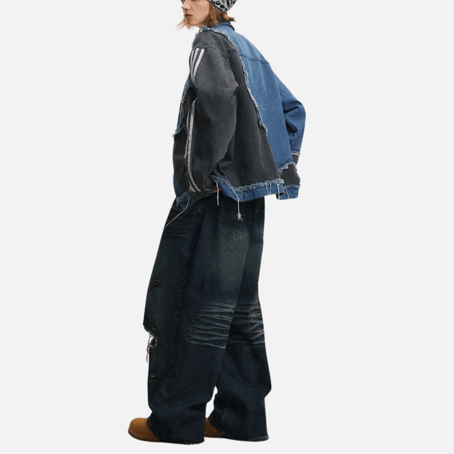 Irregular Patchwork Denim Jacket