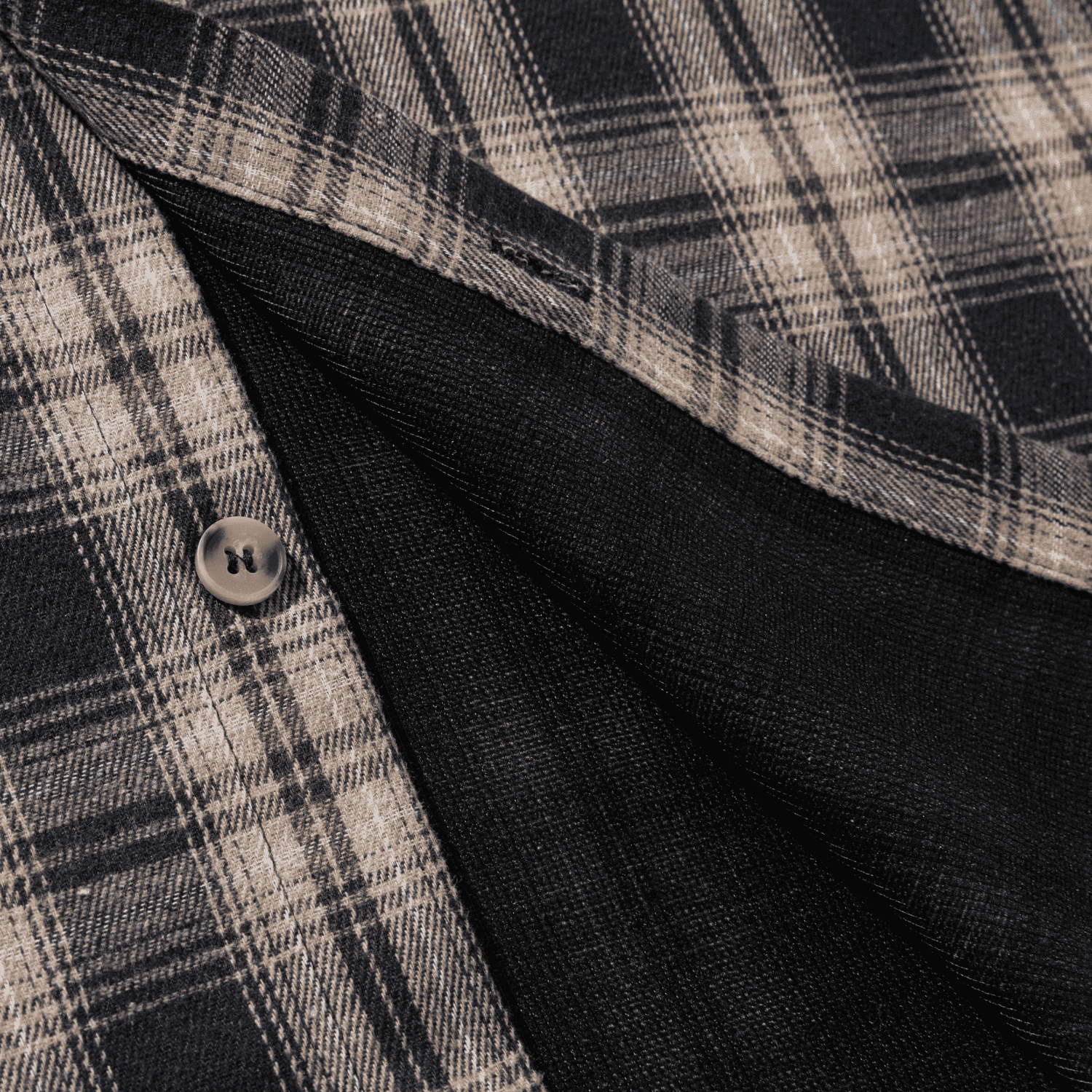 Colorblock Plaid Hooded Shirt