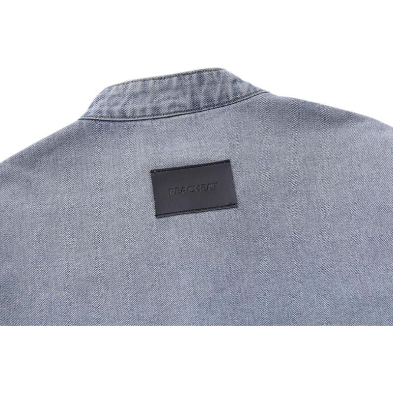 Number Embroidered Denim Jacket