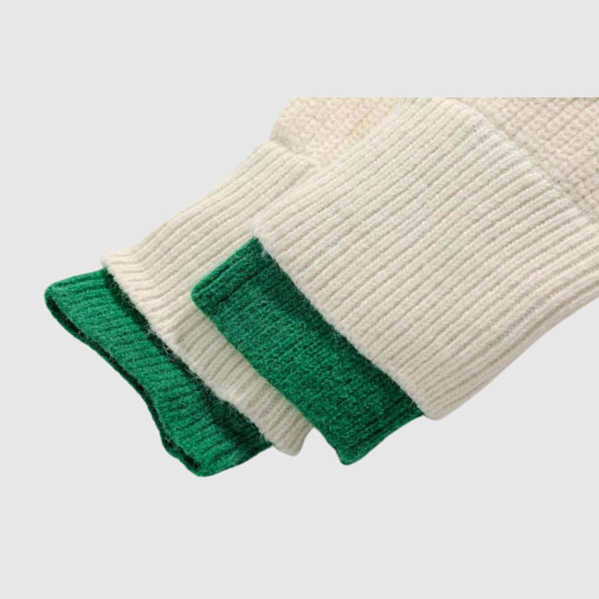 Color-Contrast Knit Sweater