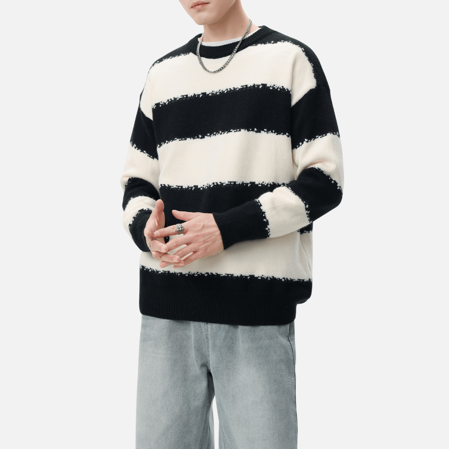 Striped Colorblock Sweater