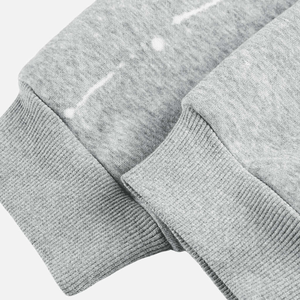 Burnout Half-Zip Stand Collar Sweatshirt