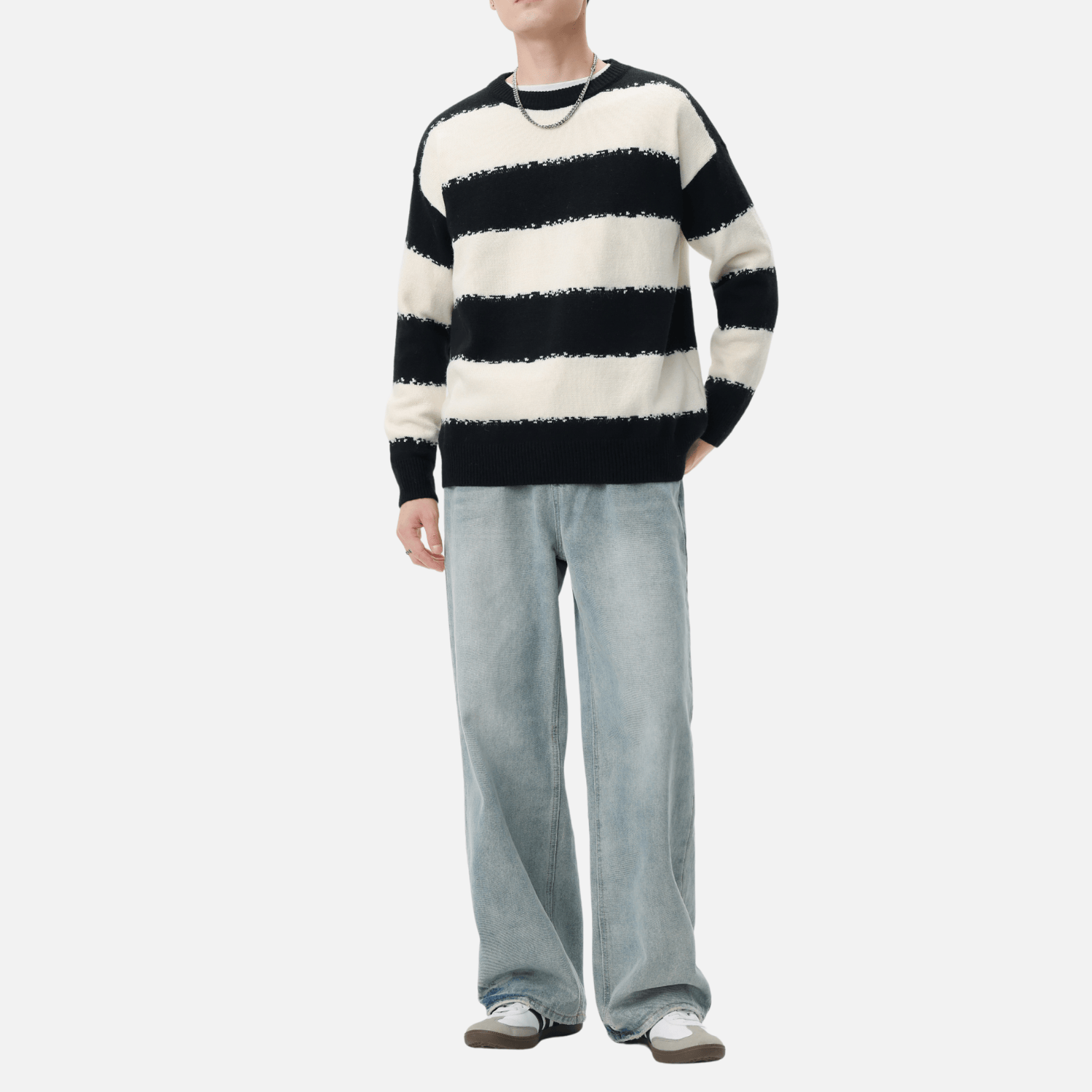 Striped Colorblock Sweater