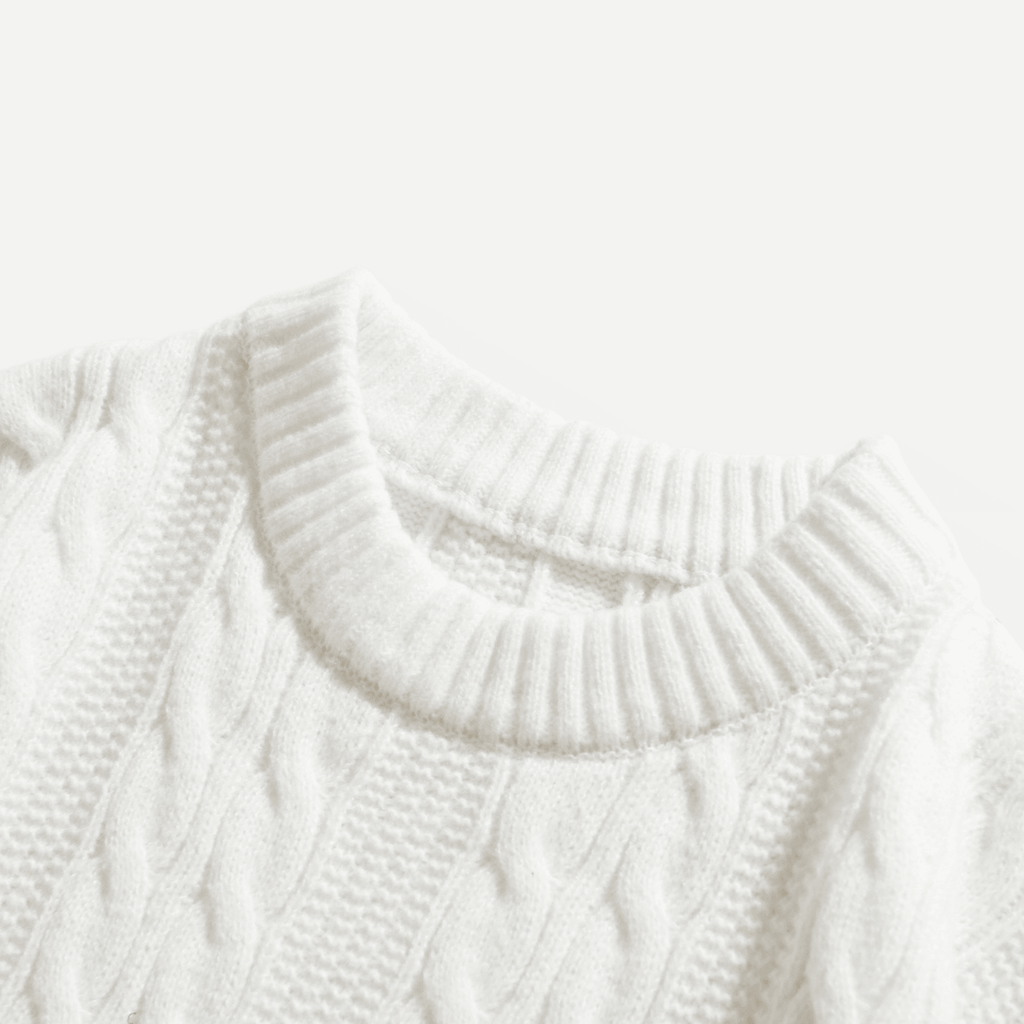 Cable Knit Crewneck Sweater
