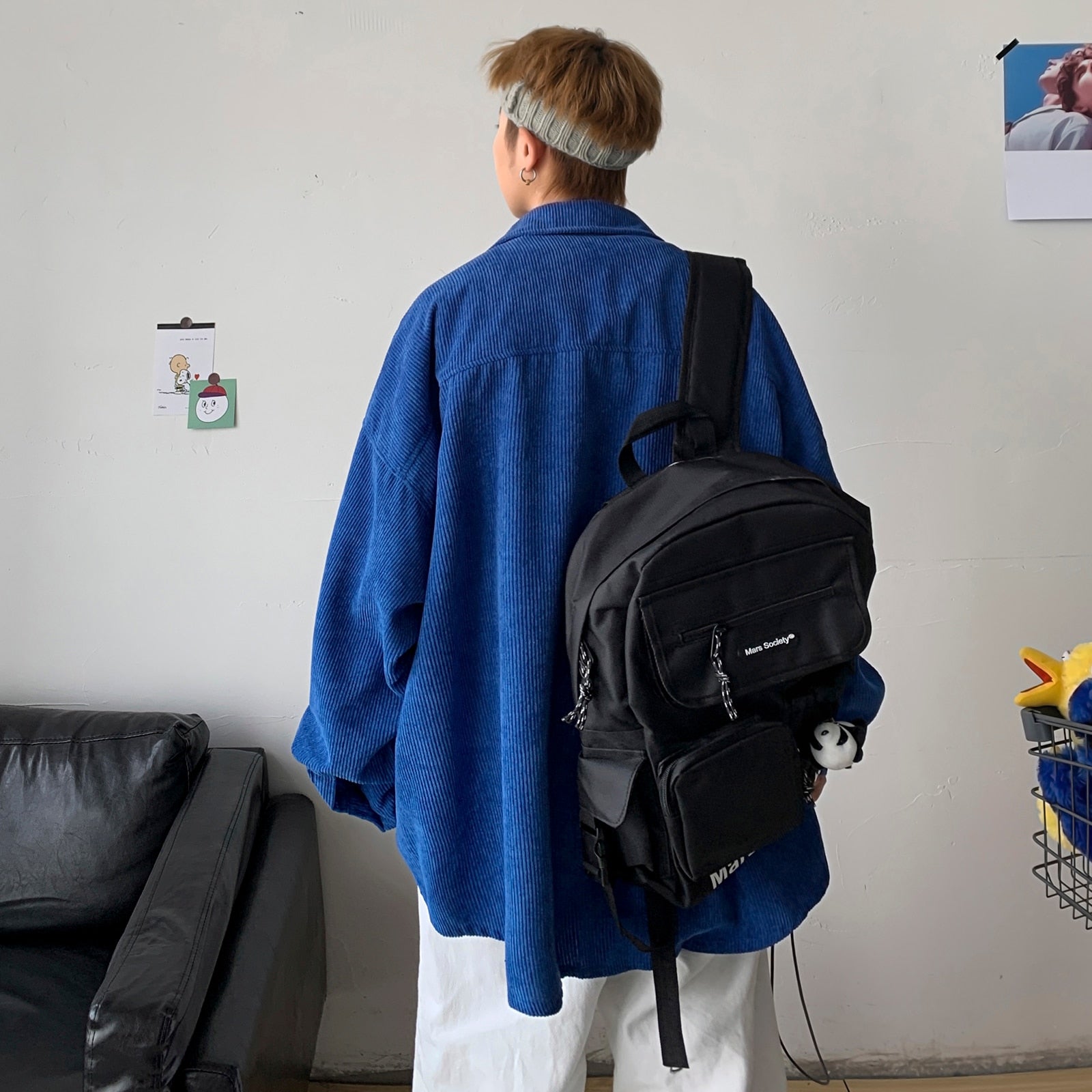 Corduroy Solid Vintage Long Sleeve Shirt