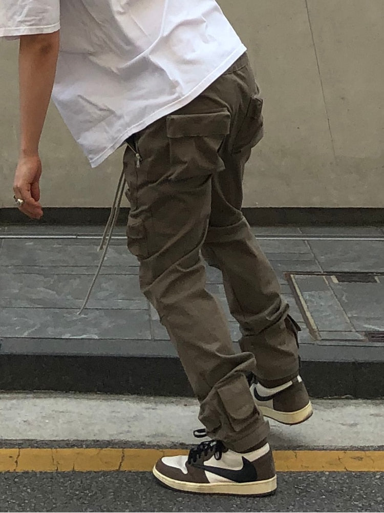 Long Drawstrings Cargo Pants
