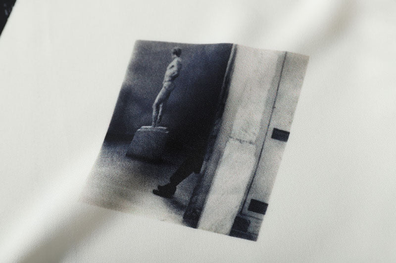 Pictures Print Polyester Shirt