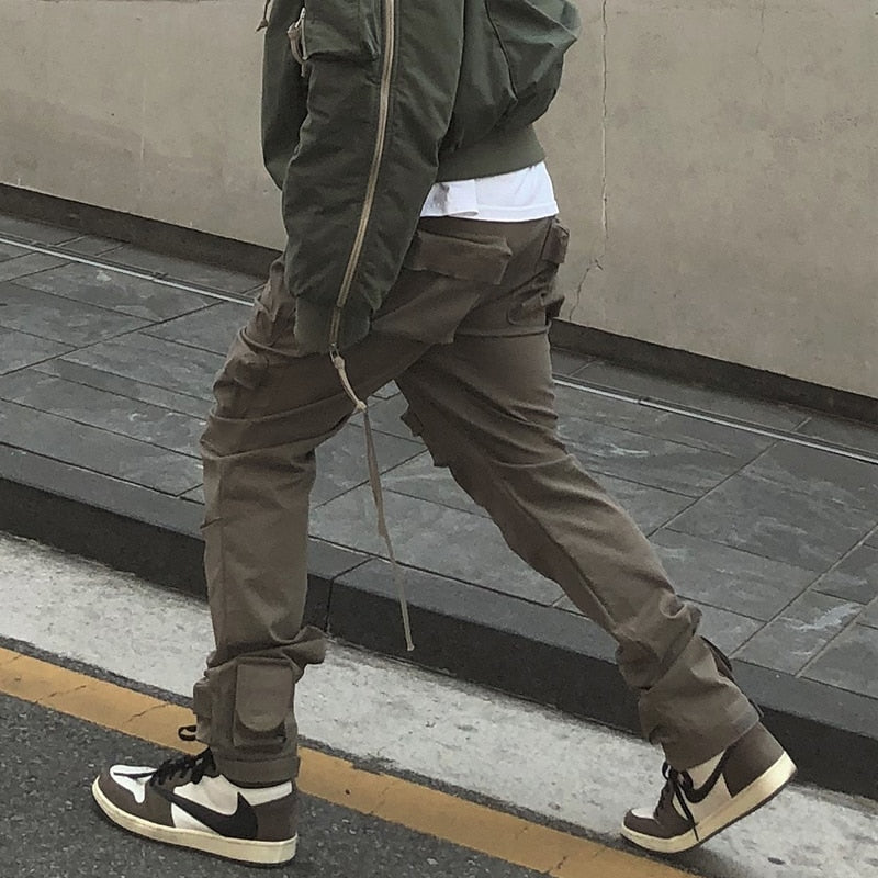 Long Drawstrings Cargo Pants