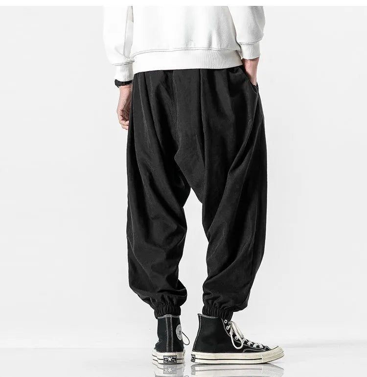 Loose Harem Elastic-waist Sweatpants
