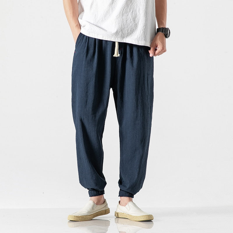 Linen Harem Baggy Pants