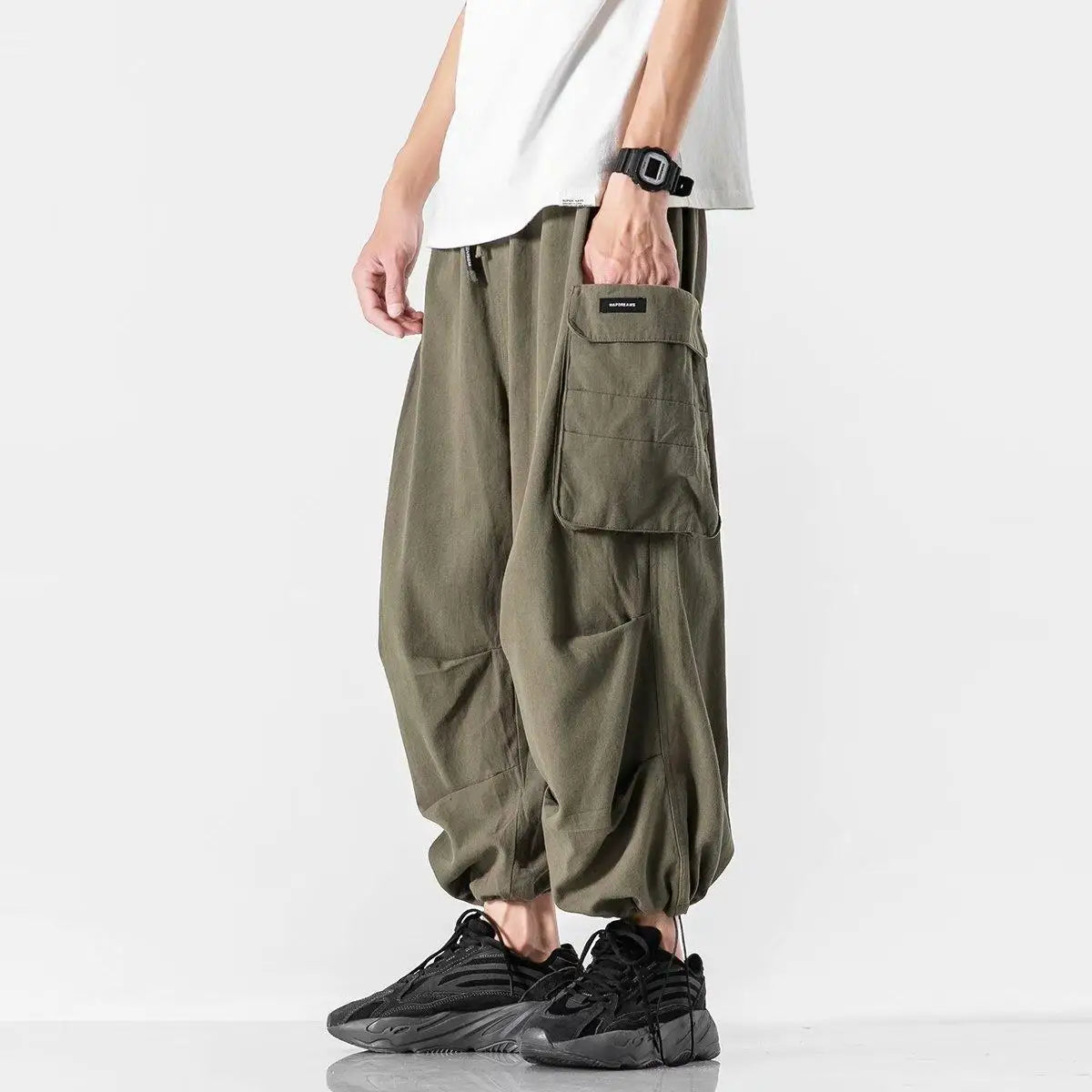 Vintage Baggy Cargo Pants Cotton Pants