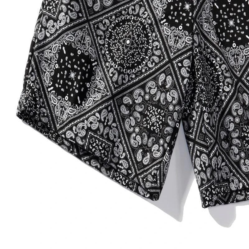 Plaid Elastic-waist Shorts