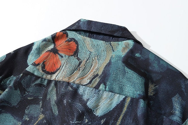 Hawaiian Washed Butterfly Shirt