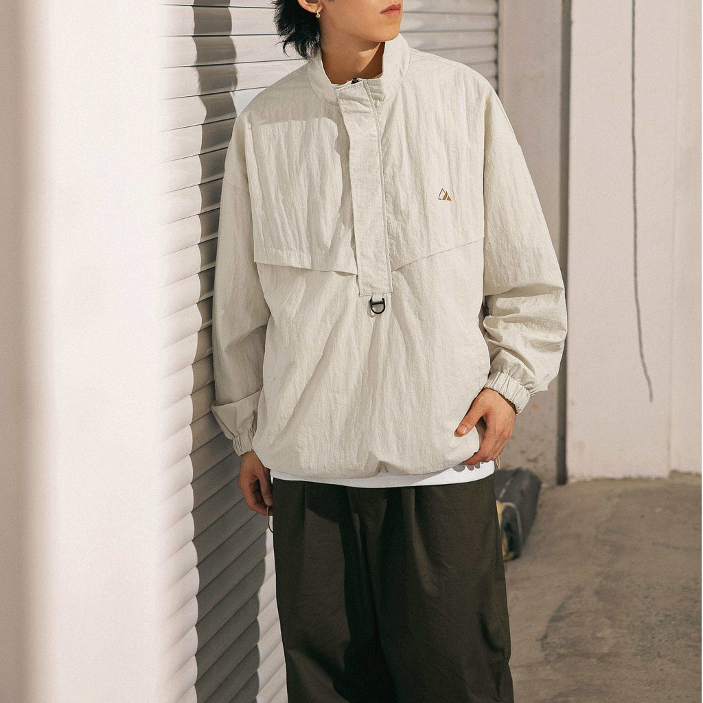 Waterproof Textured Half-Zip Tactical Jacket