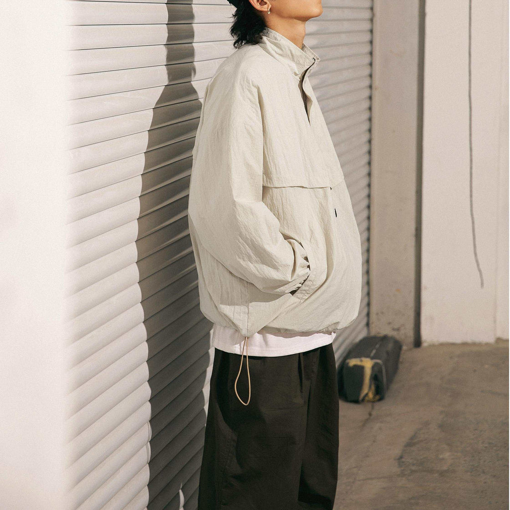 Waterproof Textured Half-Zip Tactical Jacket