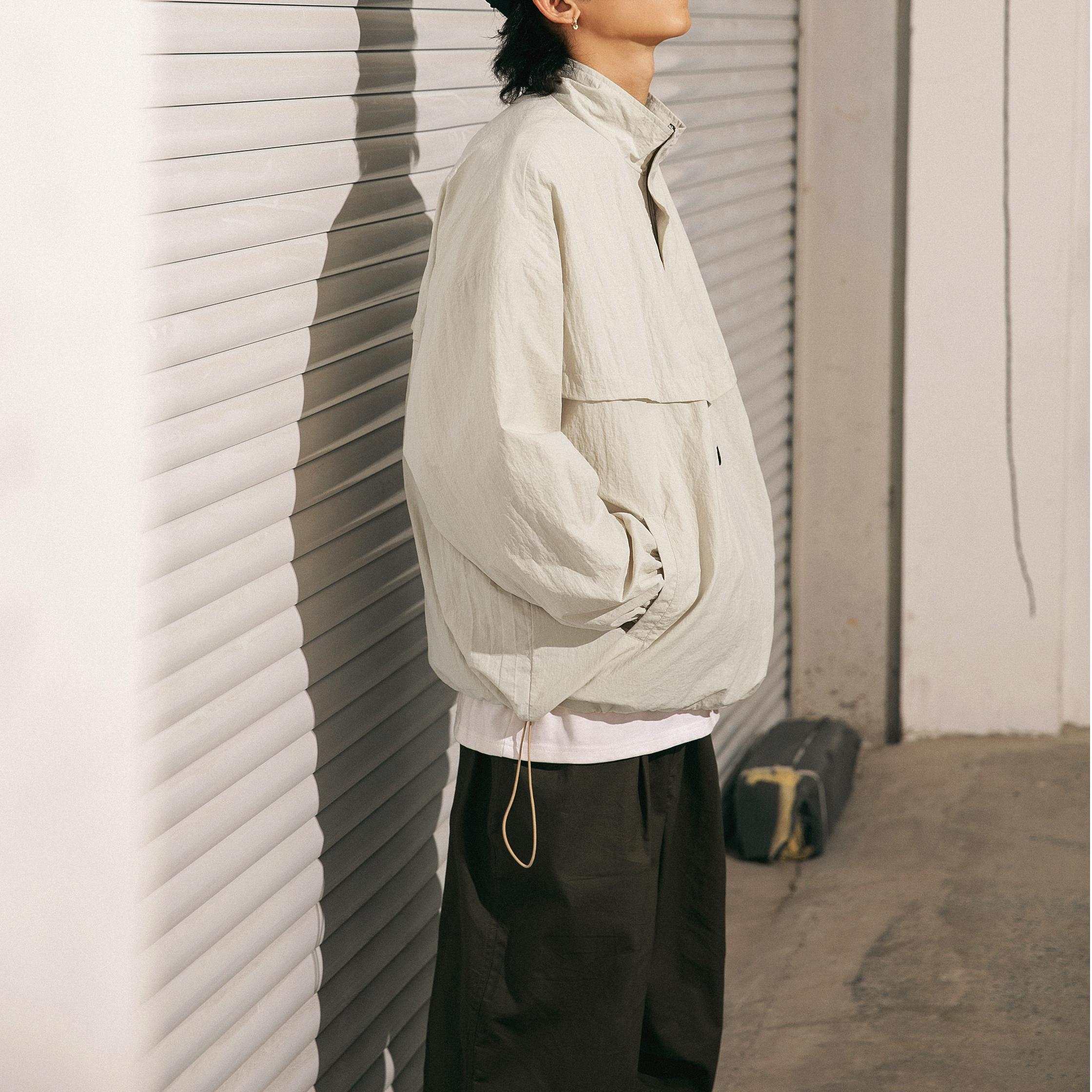 Waterproof Textured Half-Zip Tactical Jacket