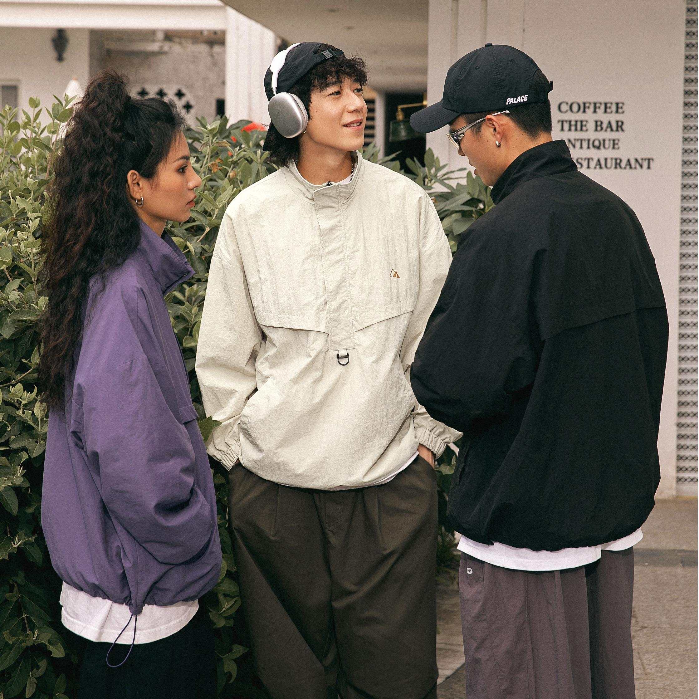 Waterproof Textured Half-Zip Tactical Jacket