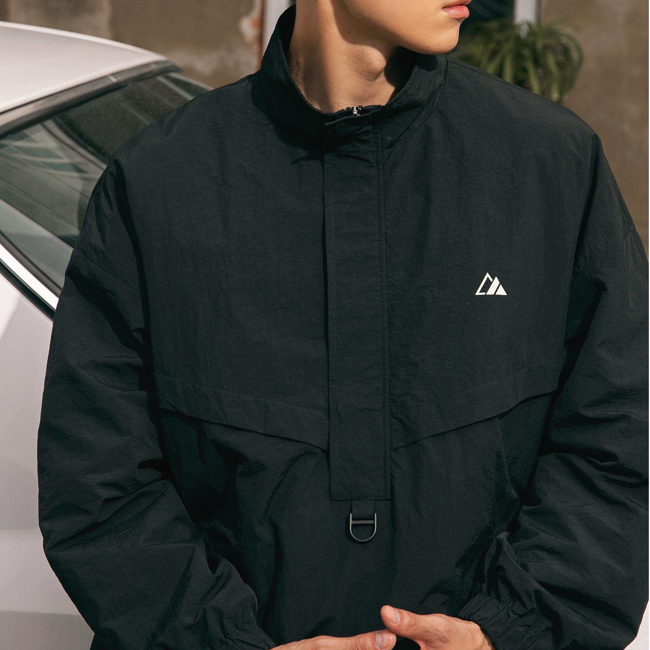 Waterproof Textured Half-Zip Tactical Jacket