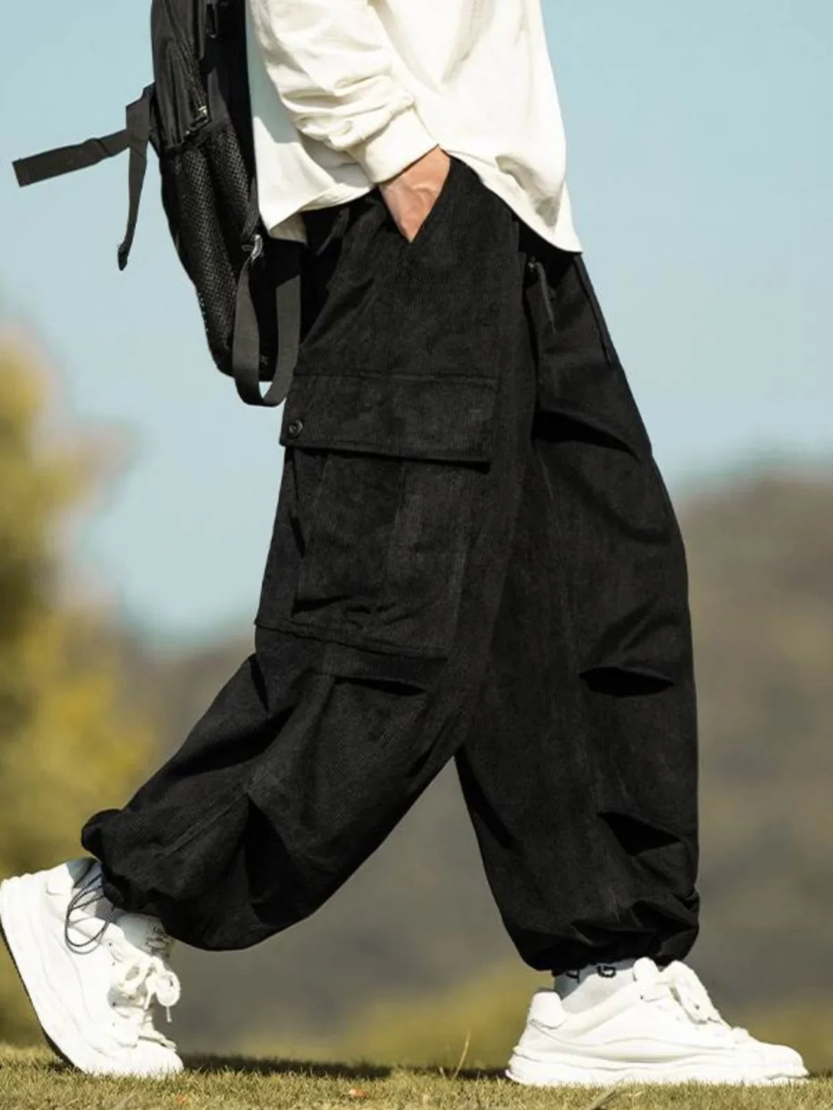 Cozy Japanese Wide Leg Fleece Pants