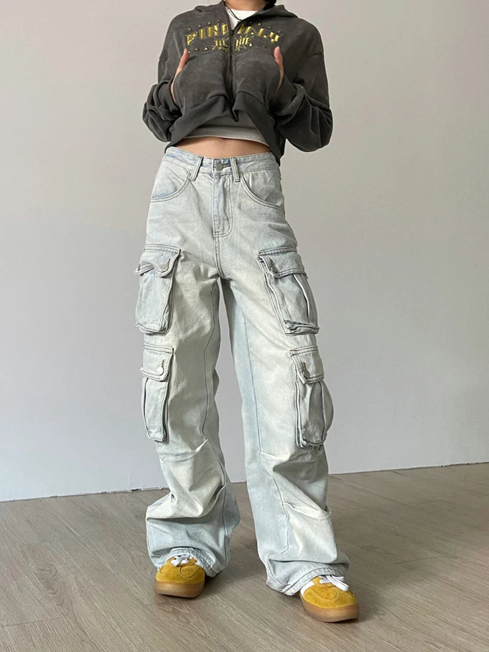 Y2k Vintage Distressed Cargo Pants
