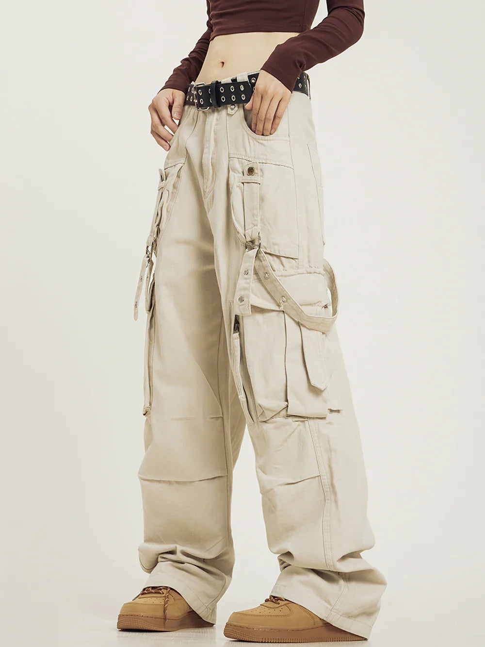 Y2k Vintage Spliced Cargo Pants