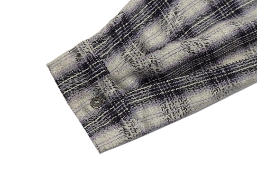 Patch Letter Embroidered Long Sleeve Shirt