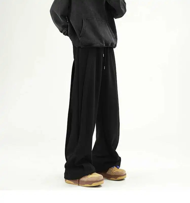Loose Fit Pleated Sweatpants