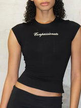 Y2K Women's Empathetic Fitted T-Shirt