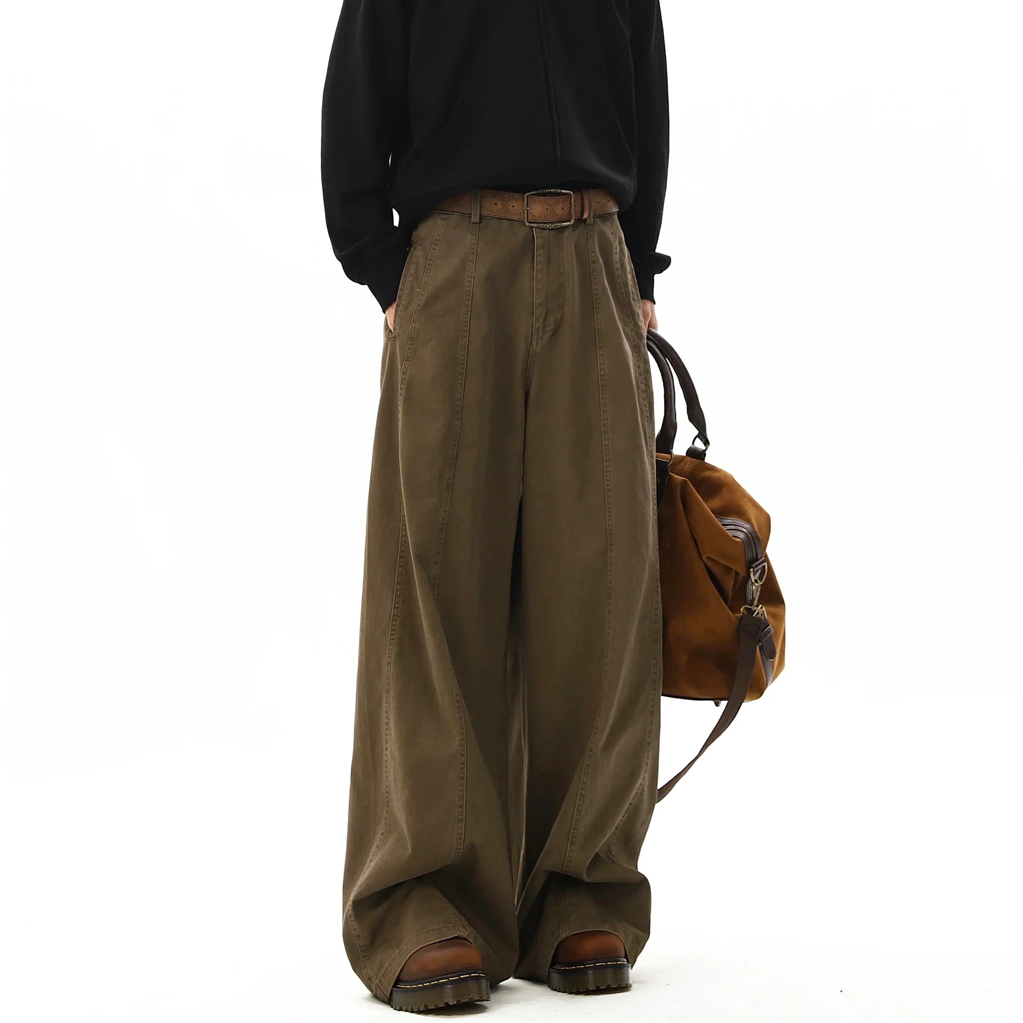 Vintage Wide Leg Cargo Pants
