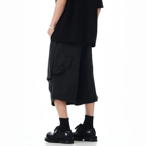 Curved Silhouette Cargo Jorts