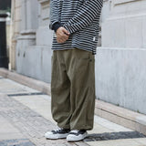 Solid Color Safari Style Cargo Pants