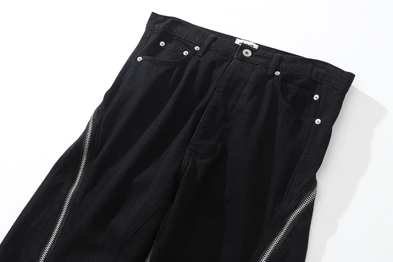 Y2K Zippered High Fashion Pants