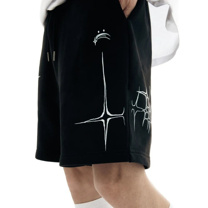 Lyrical Graphic Print Oversized Short