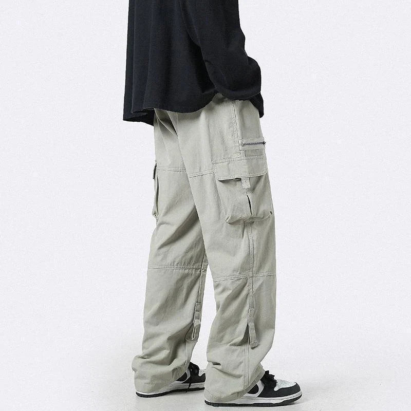 Oversized Zipper Cargo Pants
