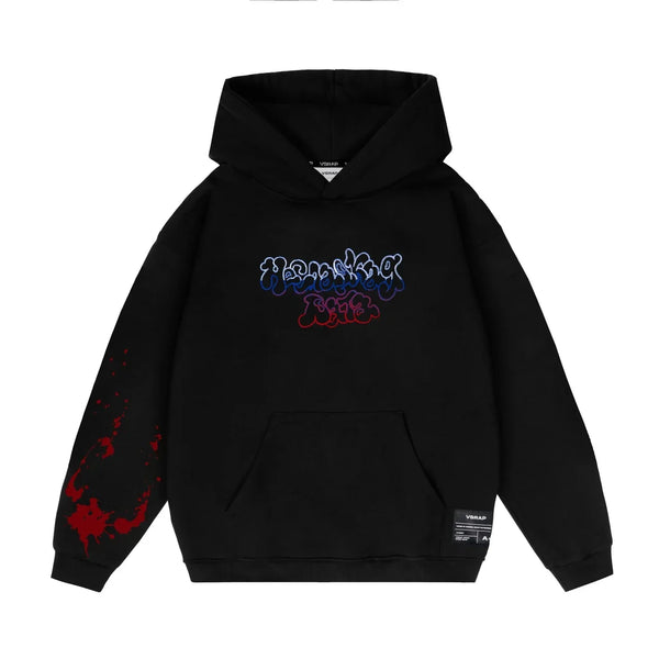 Trendy Art Embroidery Zip-Up Hoodie Shirt