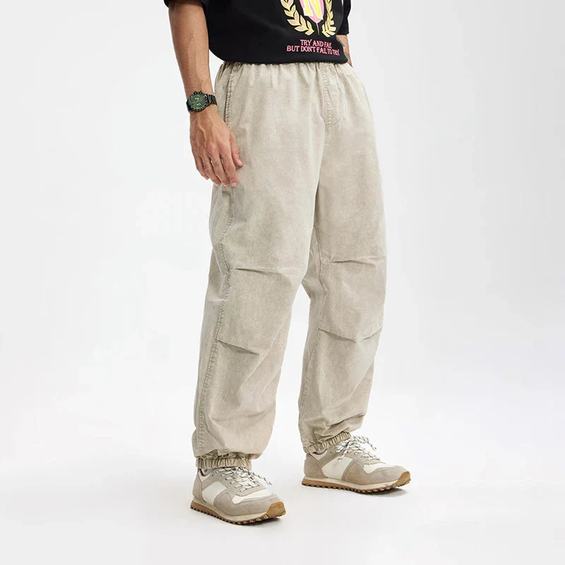 Elastic Waist Cargo Pants