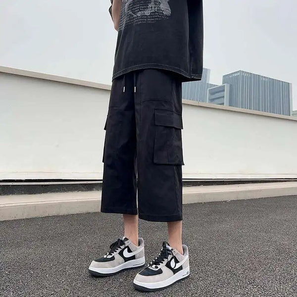 Loose Wide Leg Cargo Jorts
