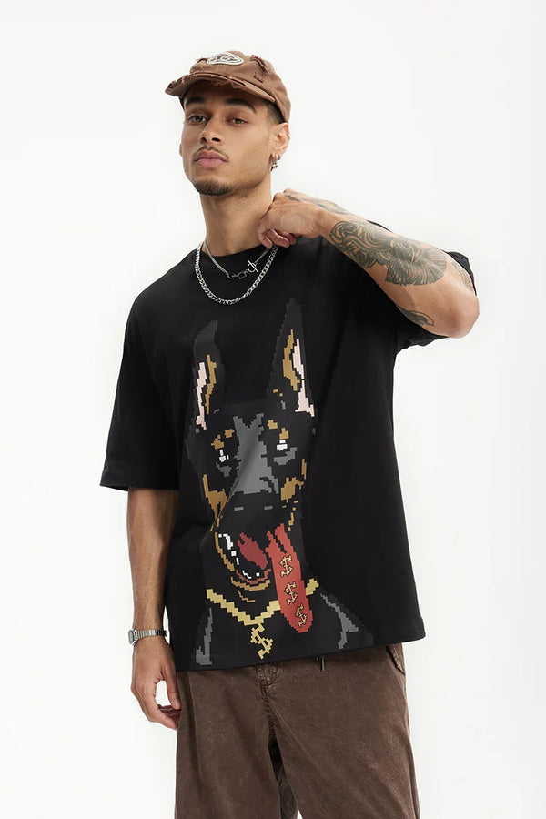 Doberman Swagger Reflective  T-Shirt