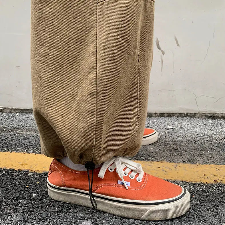 Wide-leg Baggy Cargo Pants